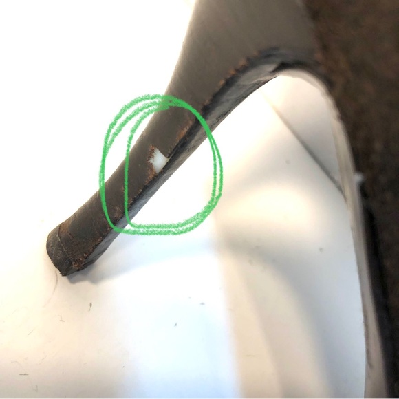 SAKS FIFTH AVENUE Dark Brown Rabbit Fur and Suede Knee High Boots - Picture 12 of 12